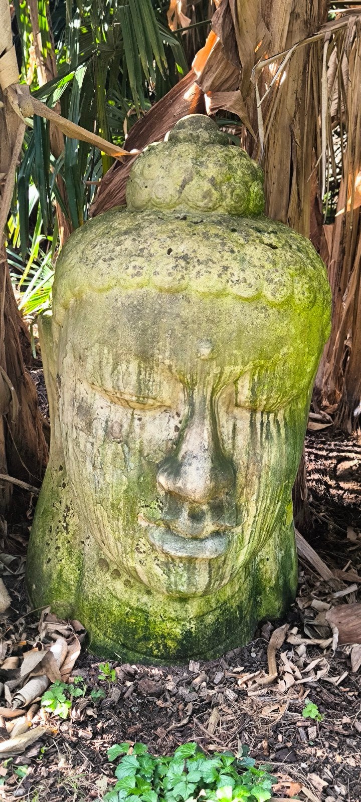 Terracotta Buddha beeld voor tuin ongeveer 90cm hoog, Tuin en Terras, Ophalen