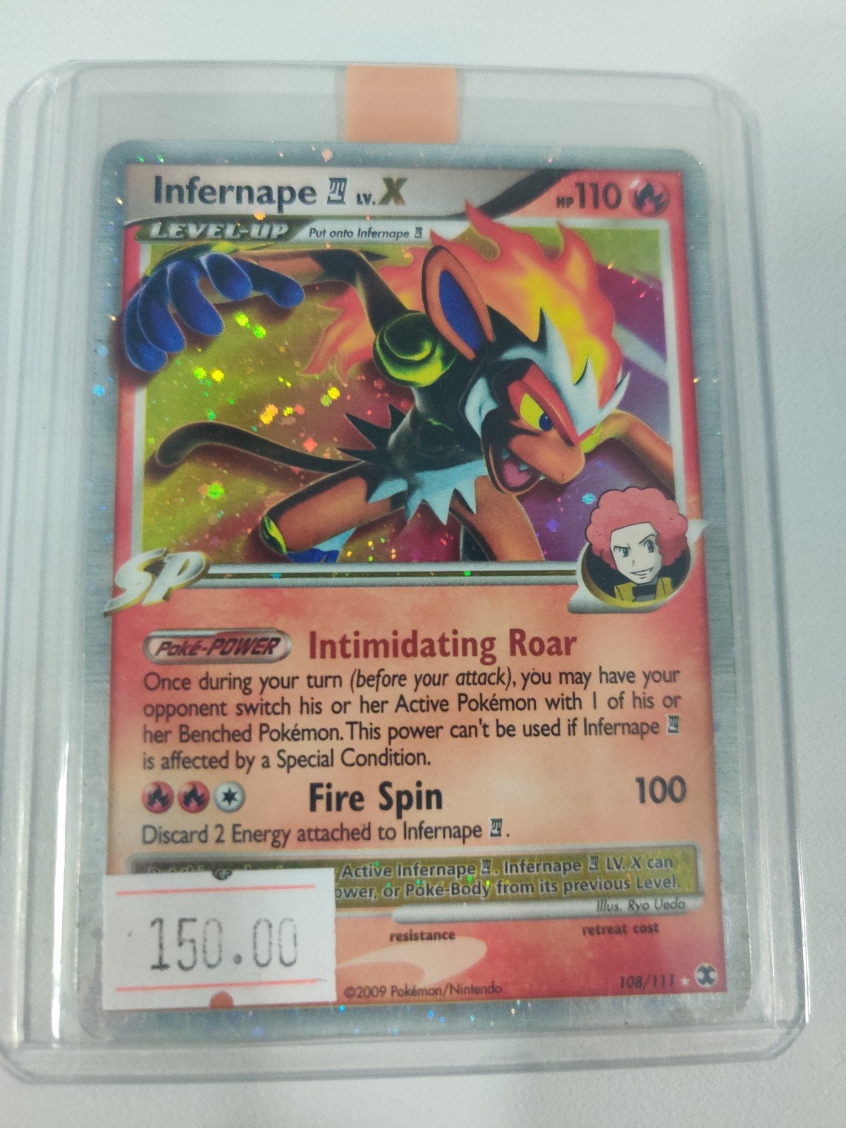 Infernape 4 LV.X RR 108, Hobby en Vrije tijd, Ophalen, Zo goed als nieuw, Losse kaart, Foil