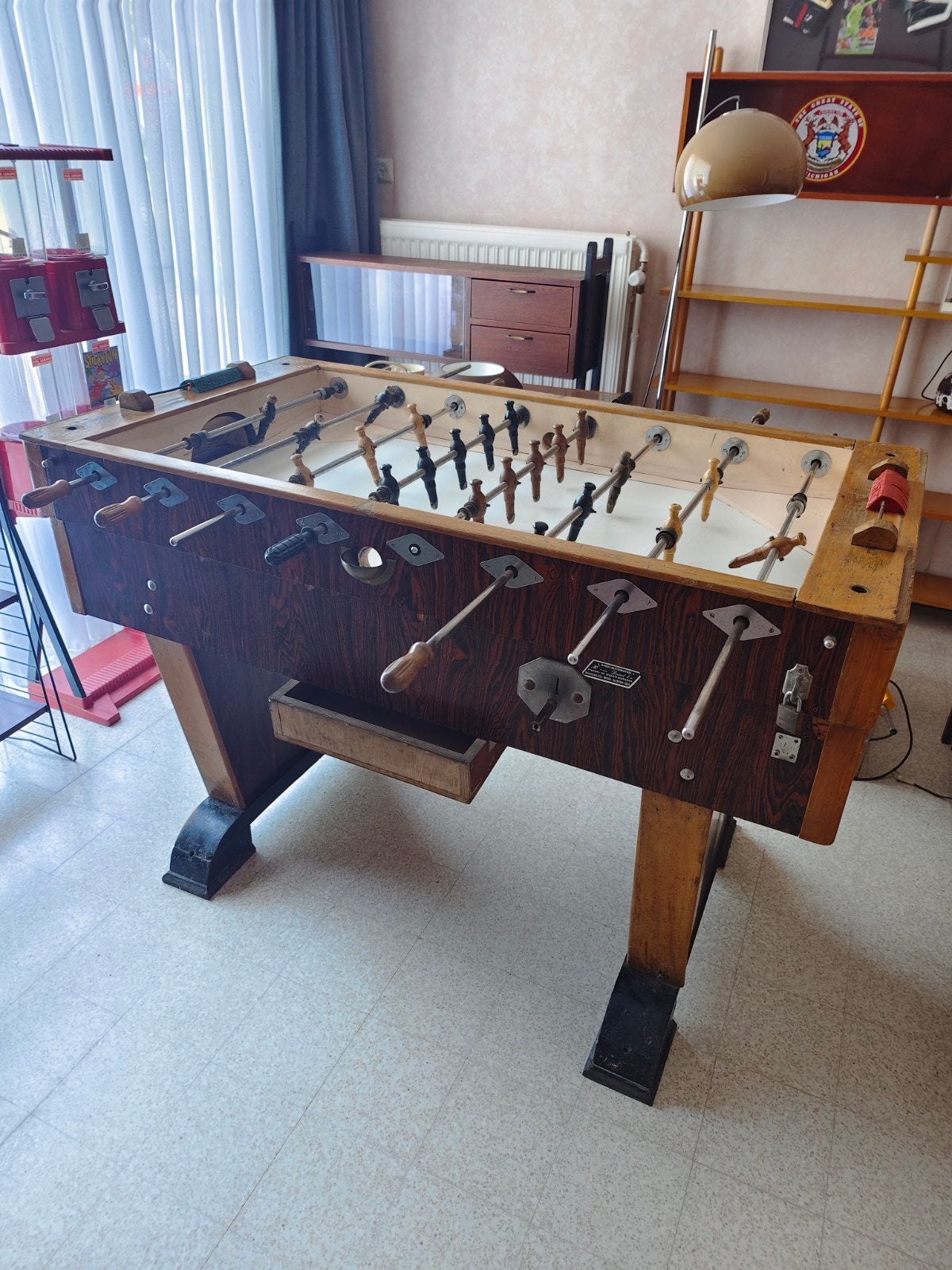 Vintage Topper Café-Voetbaltafel Jaren 70 Prachtig Project!, Ophalen