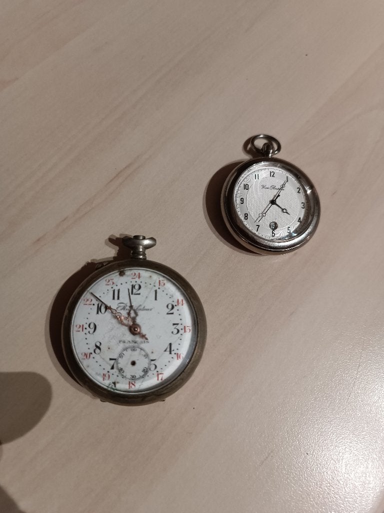 Lot de 2 montres à gousset vintage, Enlèvement ou Envoi