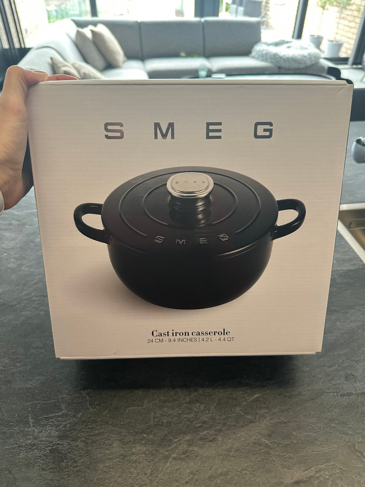Smeg gietijzeren braadpan, Huis en Inrichting, Ophalen of Verzenden, Nieuw, Gietijzer, Braadpan