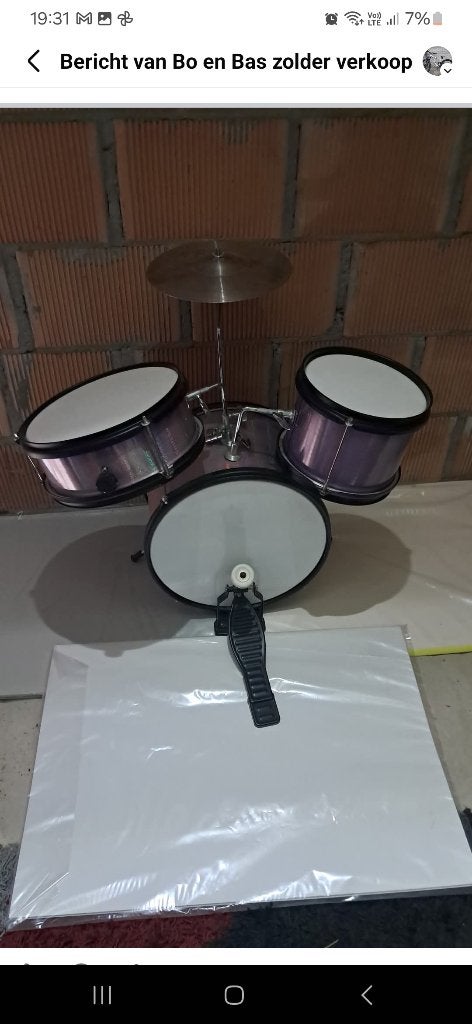 Drumstel, Muziek en Instrumenten, Drumstellen en Slagwerk, Ophalen, Gebruikt