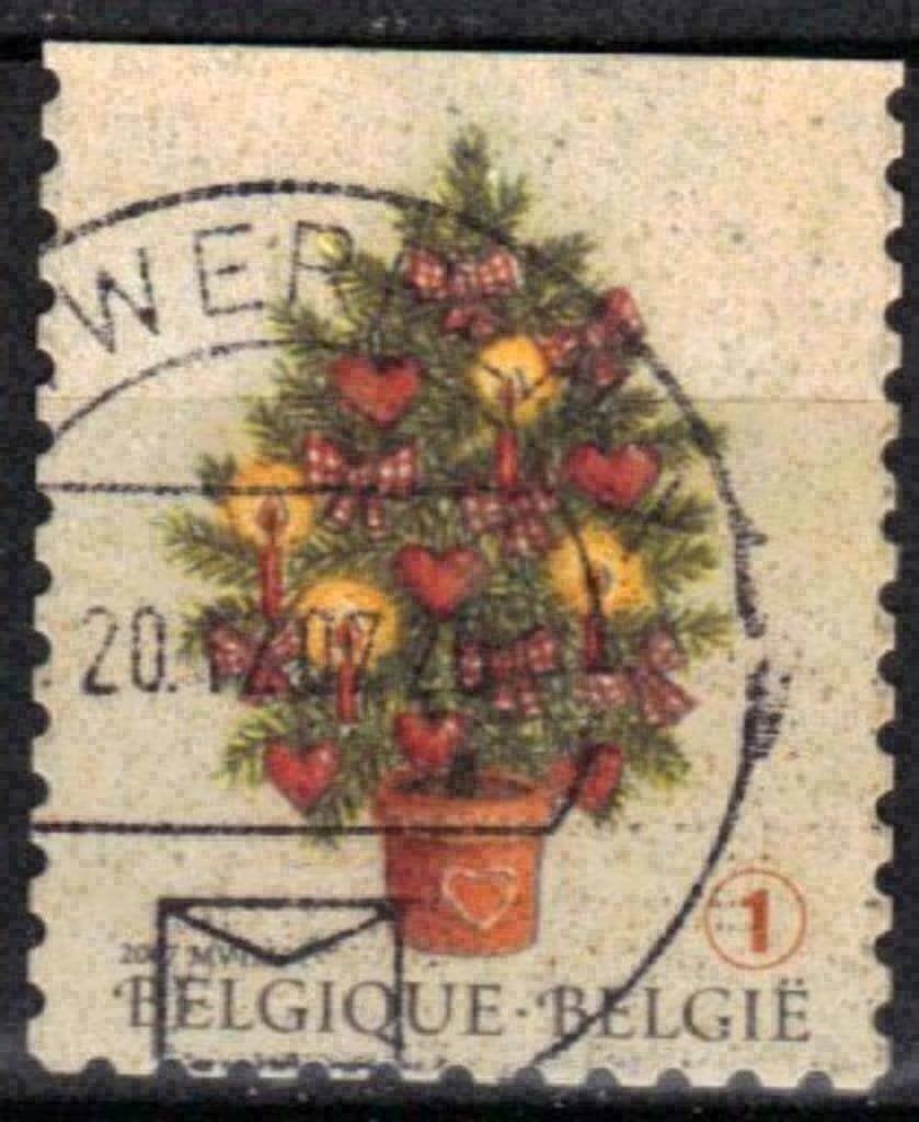 Belgie 2007 - Yvert 3718/OBP 3714 - Kerstboom (ST), Verzenden, Gestempeld, Gestempeld, Kerst