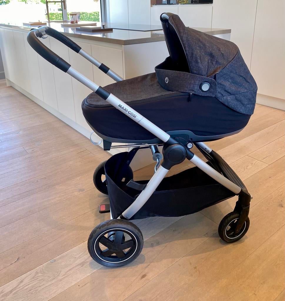 Kinderwagen 3 in 1 merk maxi cosi (met veiligheidsmand), Enlèvement, Comme neuf, Poussette