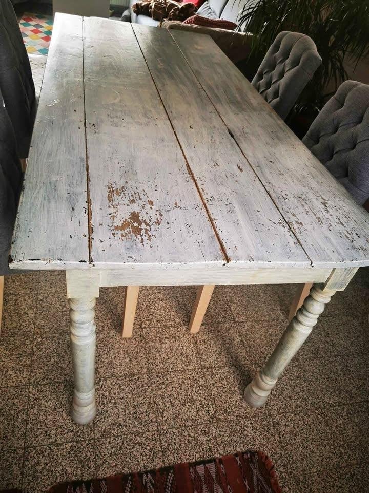 Ancienne table de ferme., Maison & Meubles, Enlèvement, Utilisé, Rectangulaire, Ferme