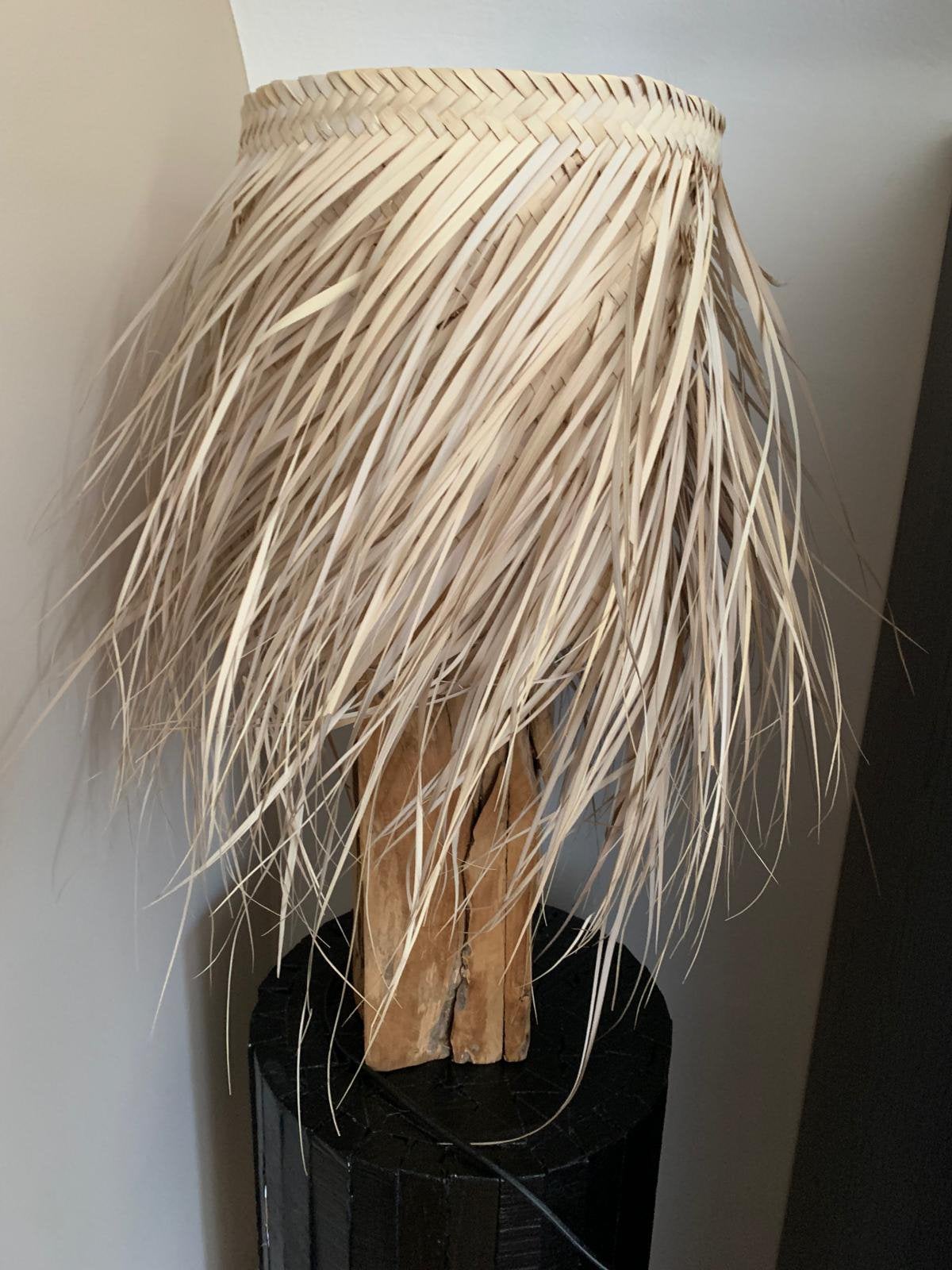 Kleine bohemien vloerlamp, Hout, Ophalen, Zo goed als nieuw