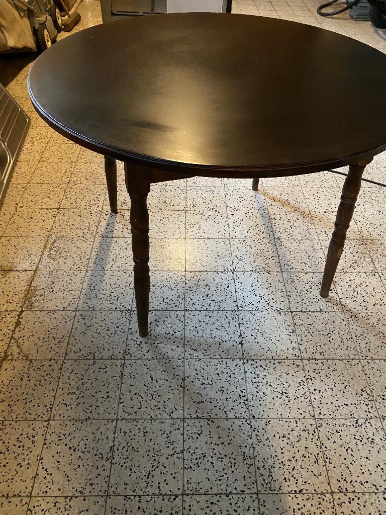 keukentafel, Huis en Inrichting, Ophalen, Gebruikt, Rond, Eikenhout