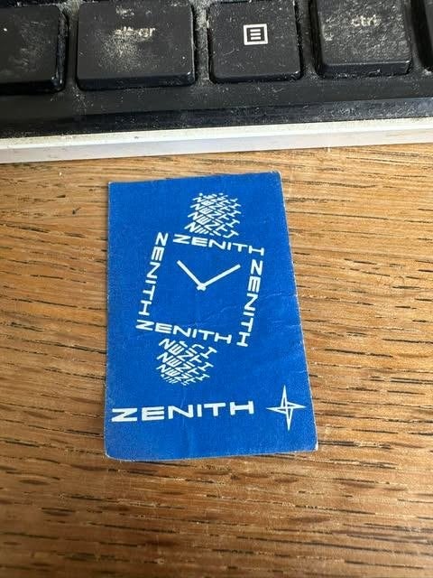 Zenith sigaretten doos etiket label, Gebruikt, Info@zenooit.sg, Zenith, Ophalen of Verzenden