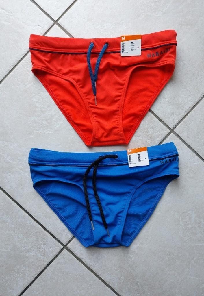 2 maillots neufs hommes, Enlèvement ou Envoi, Taille 48/50 (M), Rouge, Slip de bain