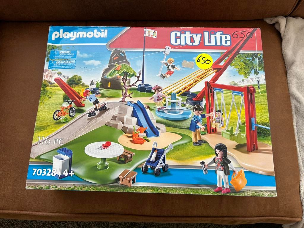 Playmobil CityLife speelpark 70328, Kinderen en Baby's, Ophalen, Nieuw, Complete set
