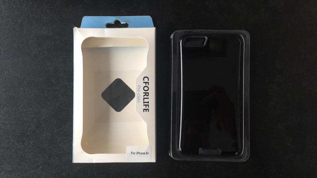 Hoesje voor iPhone 6 Plus of 6S plus (6+ / 6S+), Kunststof, Zwart, IPhone 6S Plus, Frontje of Cover