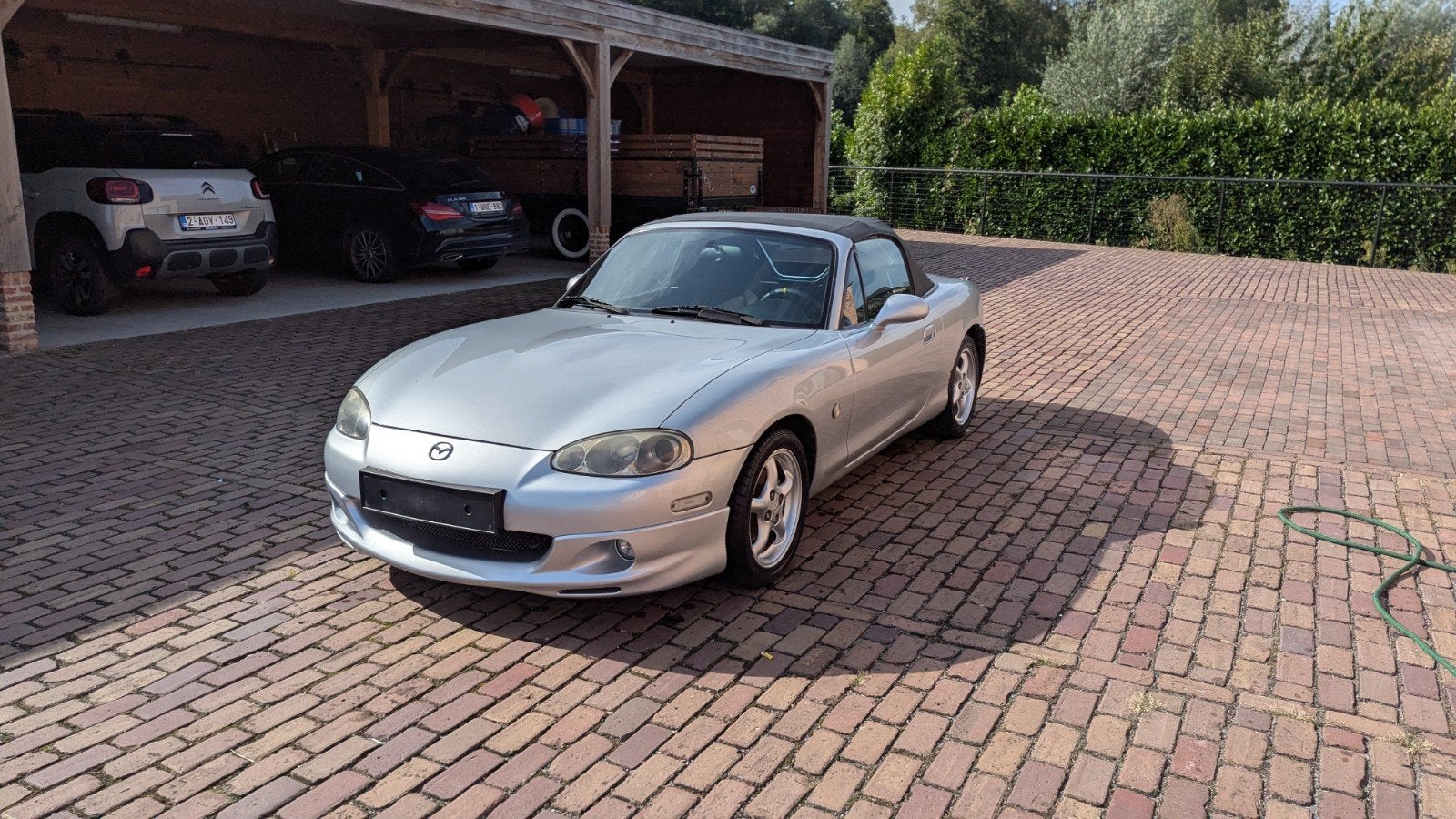 Mazda MX5 NBFL 1.6 project, Autos, Argent ou Gris, Cabriolet, Boîte manuelle, Tissu