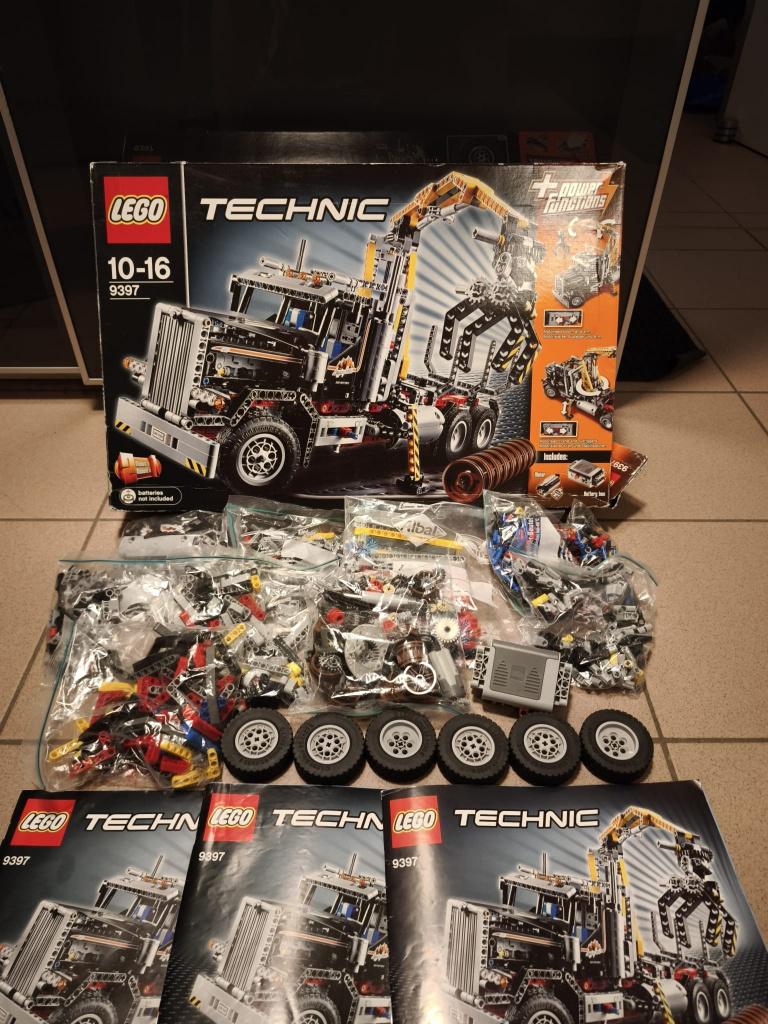 Camion forestier LEGO Technic 9397, Enlèvement ou Envoi, Accessoires inclus, Lego, Ensemble complet