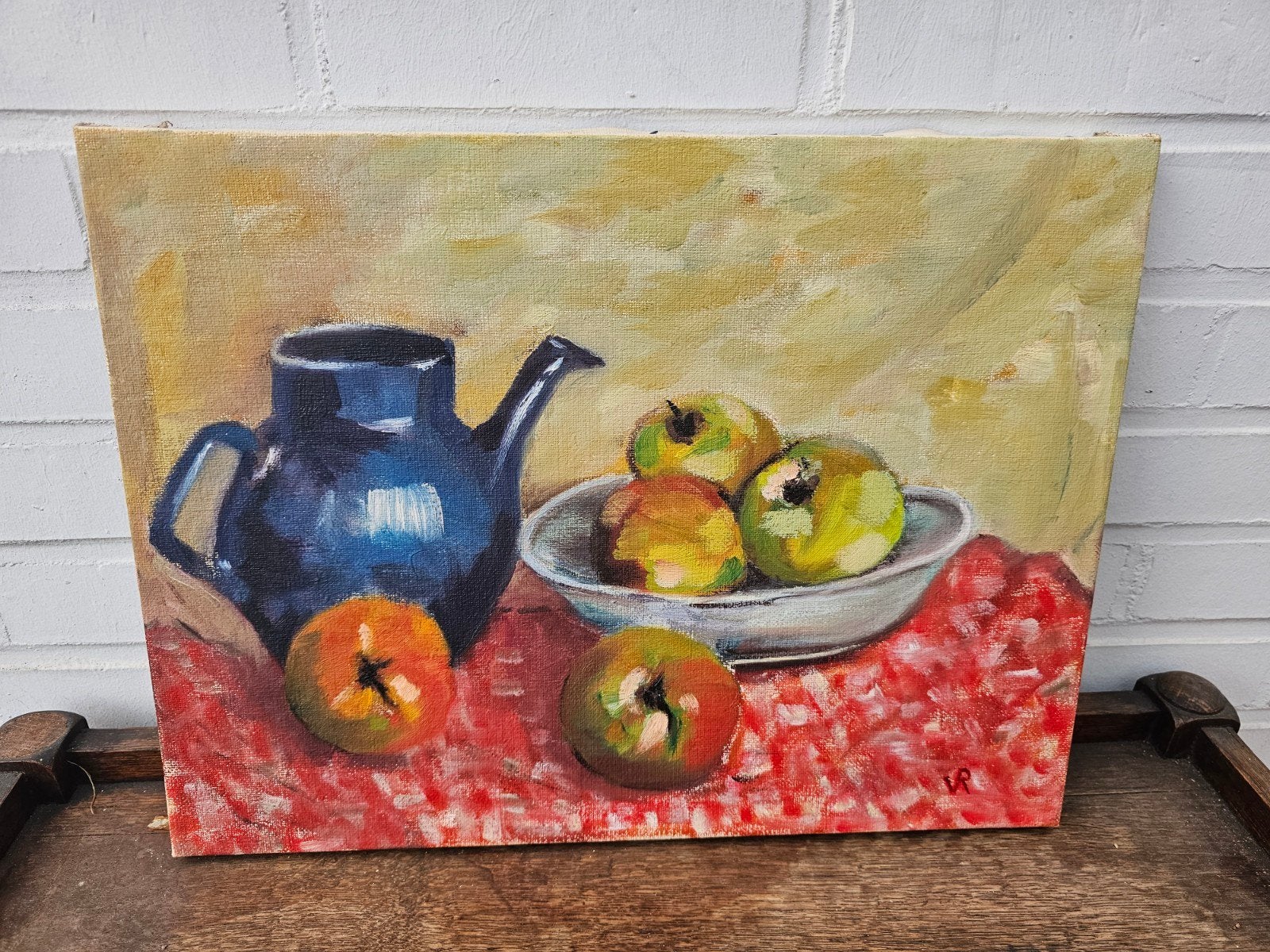 stilleven VP getekend, Antiek en Kunst, Ophalen, Stilleven