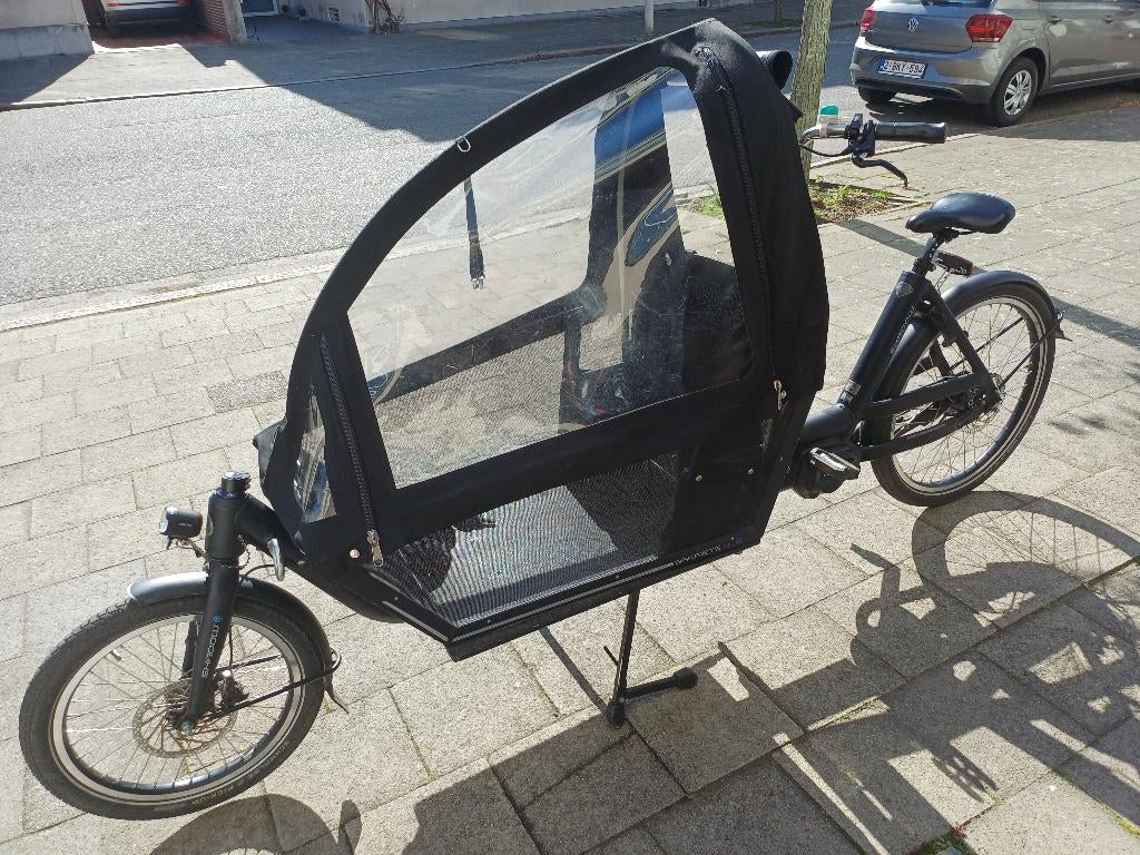 Bakfiets punt nl shadow steps, Fietsen en Brommers, Gebruikt, Huif, 2 kinderen, Ophalen