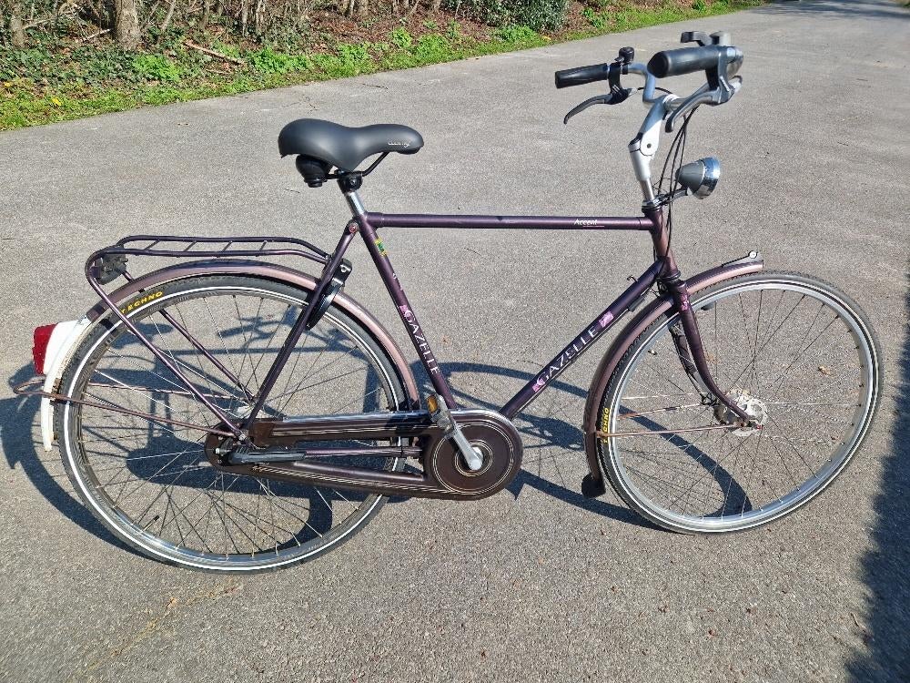 Gazelle Herenfiets, met versnellingen, Vélos & Vélomoteurs, Vélos | Hommes | Vélos pour homme, Vitesses, Frein à tambour, 57 à 61 cm