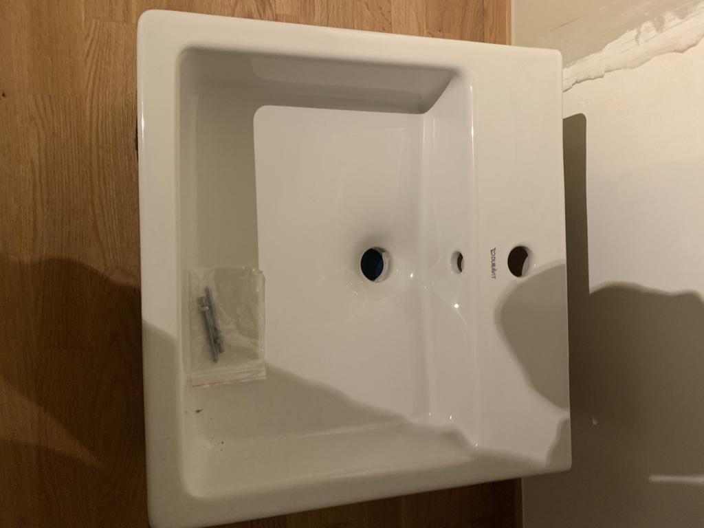 Lavabo Vero Duravit, Huis en Inrichting, Ophalen, Minder dan 50 cm, Nieuw, Minder dan 100 cm