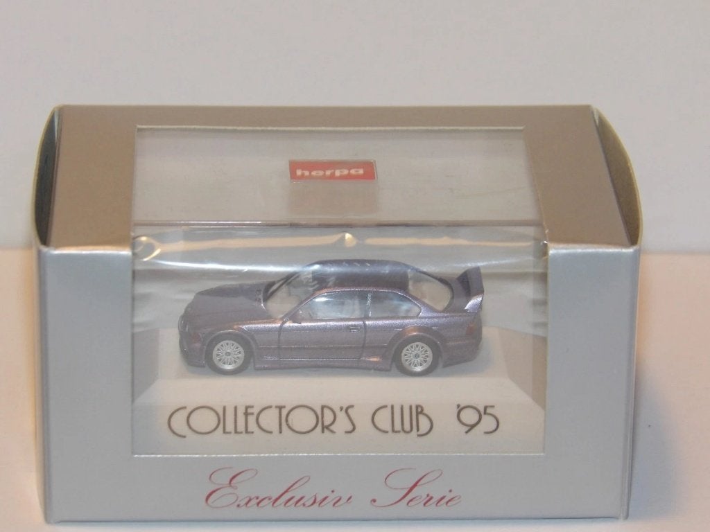 1:87 Herpa 176880 BMW M3 GTR E36 violet Collectors Club '95, Hobby & Loisirs créatifs, Voitures miniatures | 1:87, Enlèvement ou Envoi