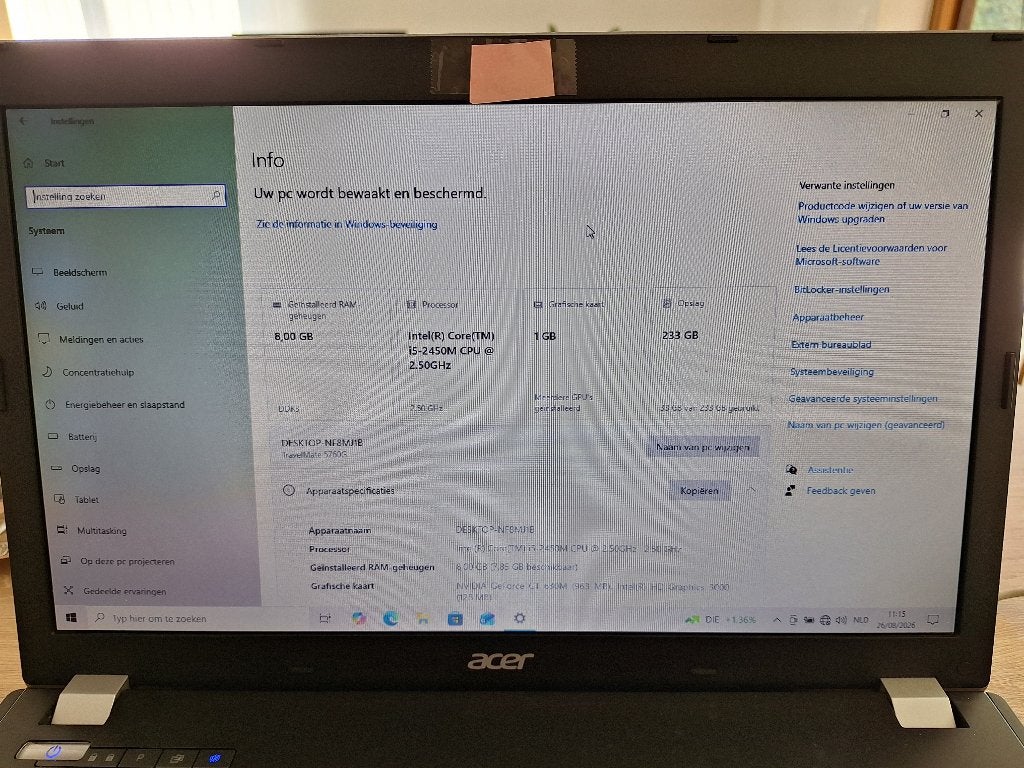 Laptop ASUS, Computers en Software, Windows Laptops, Ophalen, 750 GB, Gebruikt, 2 tot 3 Ghz