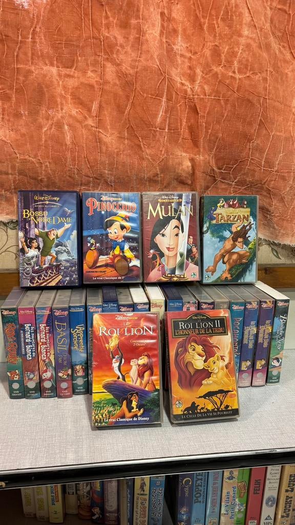 Grote Disney VHS collectie – Disney & Looney Tunes pakketen, Enlèvement ou Envoi, Comme neuf