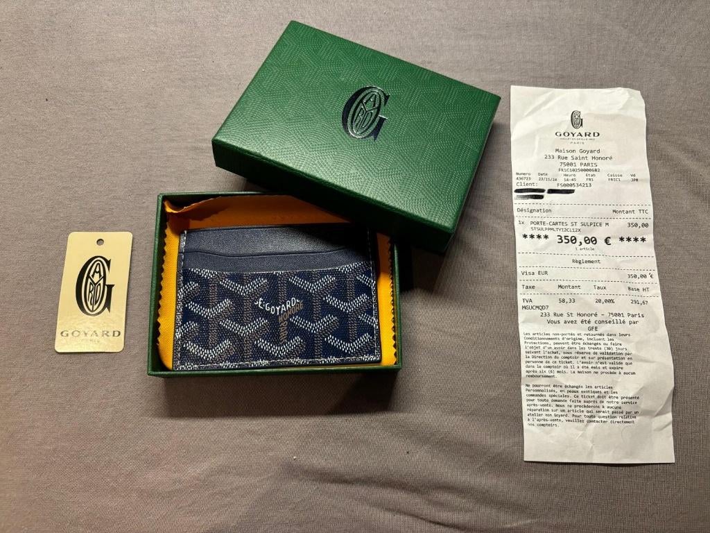 Porte-cartes Goyard Saint-Sulpice – neuf, facture, Neuf, Autres marques, Cuir, Enlèvement ou Envoi