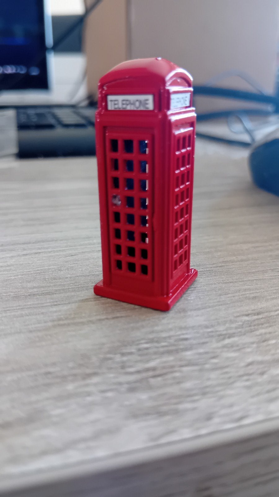Engelse telefoon cel 5cm metaal, Ophalen of Verzenden