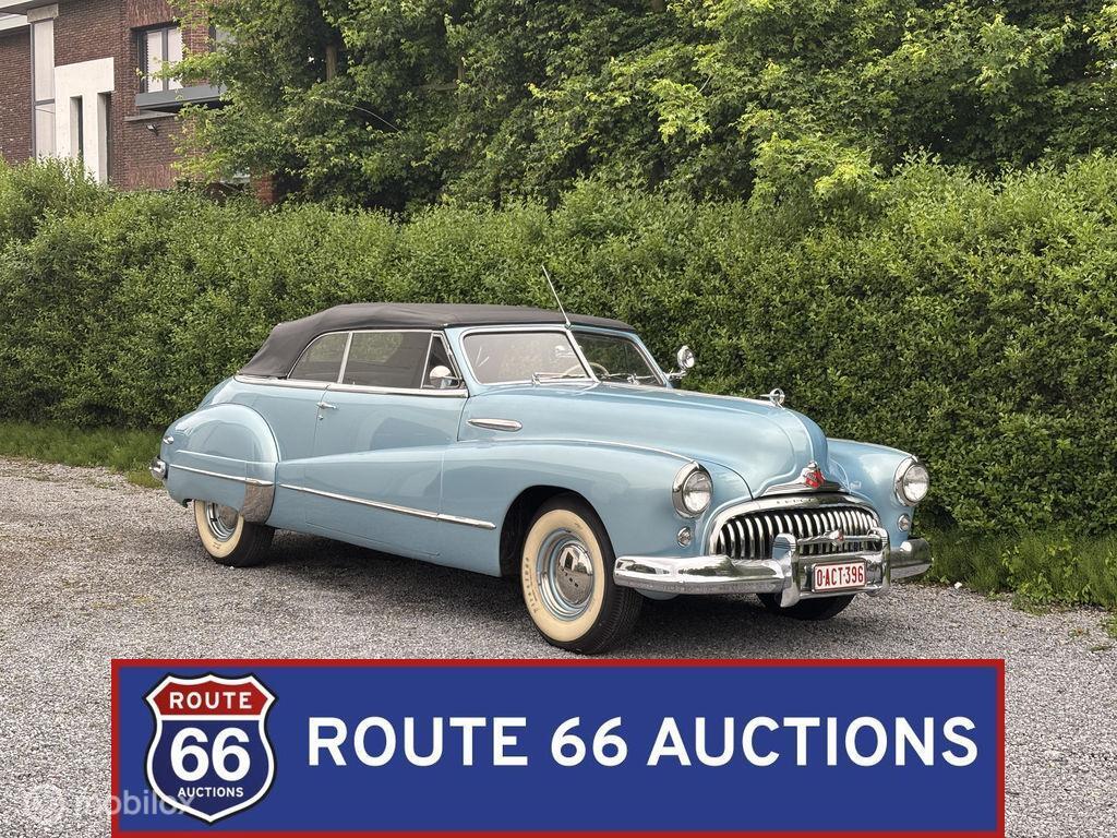 Buick Eight Cabriolet | 1947 | Route 66 Auctions, Autos, Achat, Entreprise, Boîte manuelle, Autre carrosserie