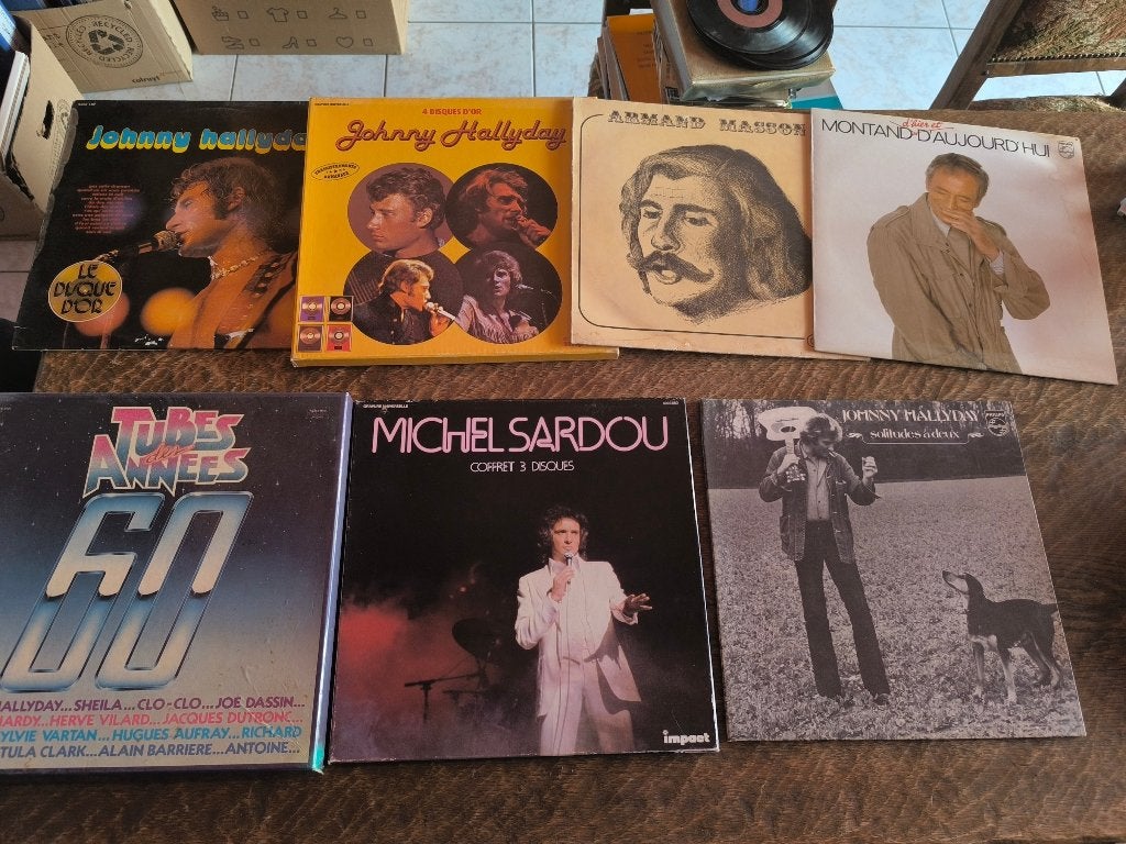 Disques vinyles (+/-100pcs), CD & DVD, Enlèvement, Comme neuf