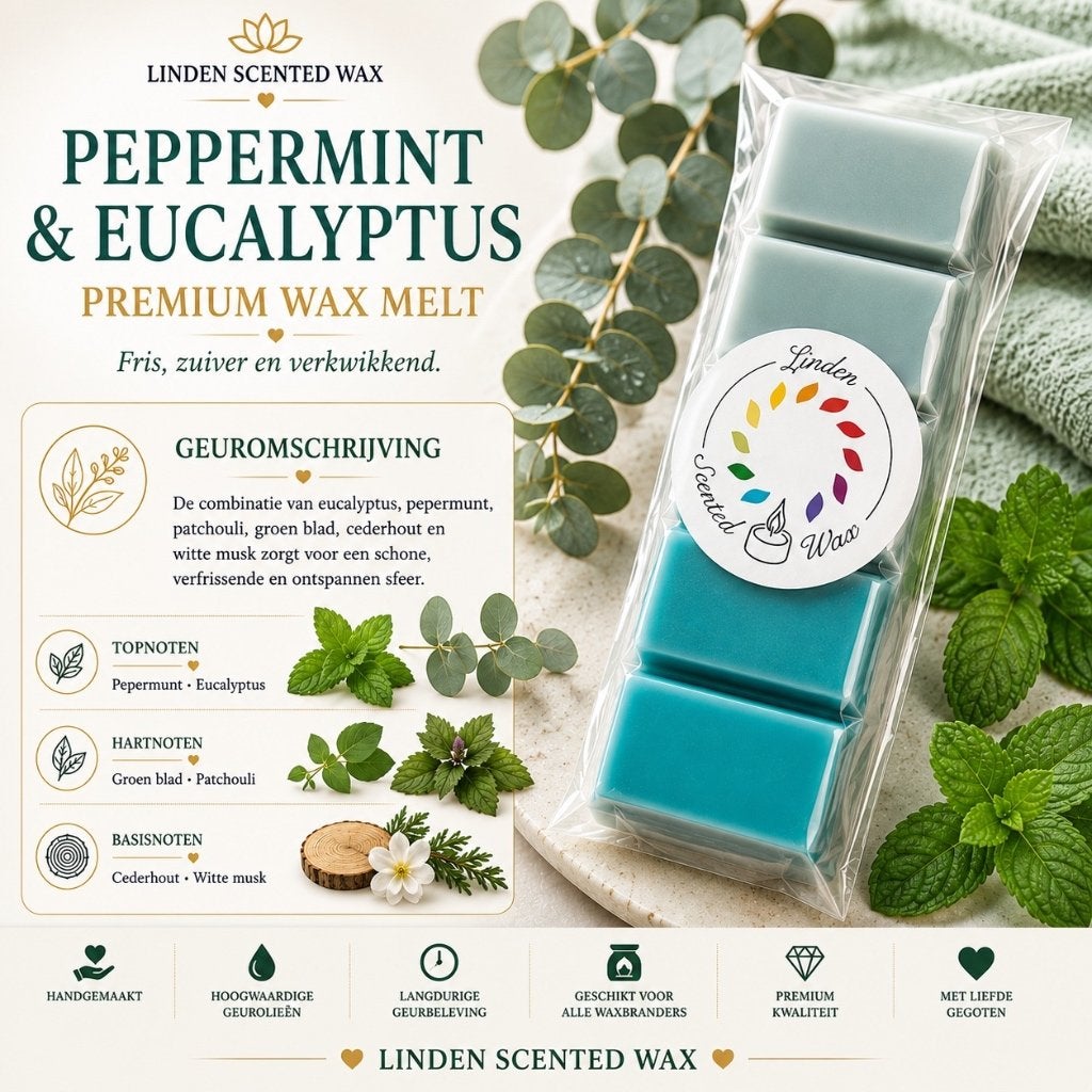 Waxmelts, parfum de cire menthe poivrée et à l'eucalyptus, Enlèvement ou Envoi, Bougie, Multicolore, Cire
