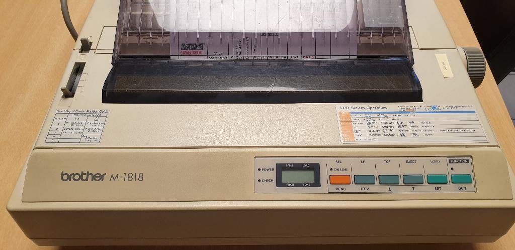 BROTHER M1818 MATRIXPRINTER, Computers en Software, Printers, Ophalen, Zo goed als nieuw, Matrix-printer, Printer