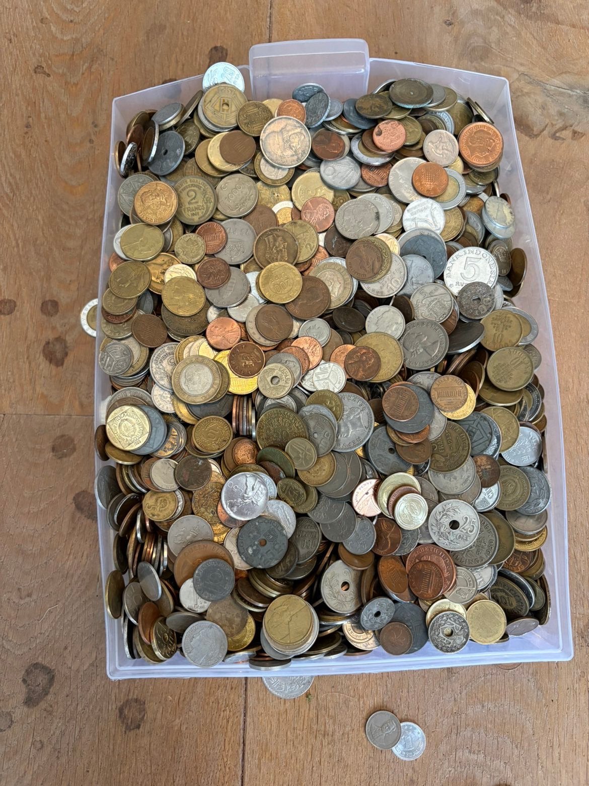 Verzameling wereldmunten van zolder 5kg, Postzegels en Munten, Ophalen of Verzenden, Munten