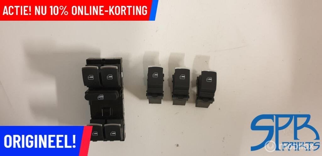 GOLF JETTA 5C HIGHLINE Raamschakelaar SET CHROME 5K4959857A, Volkswagen, Nieuw, Ophalen of Verzenden, Volkswagen