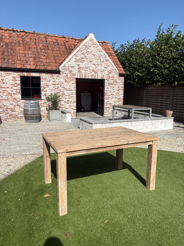 Eettafel, Huis en Inrichting, Ophalen, 100 tot 150 cm, Eikenhout, Vijf personen of meer