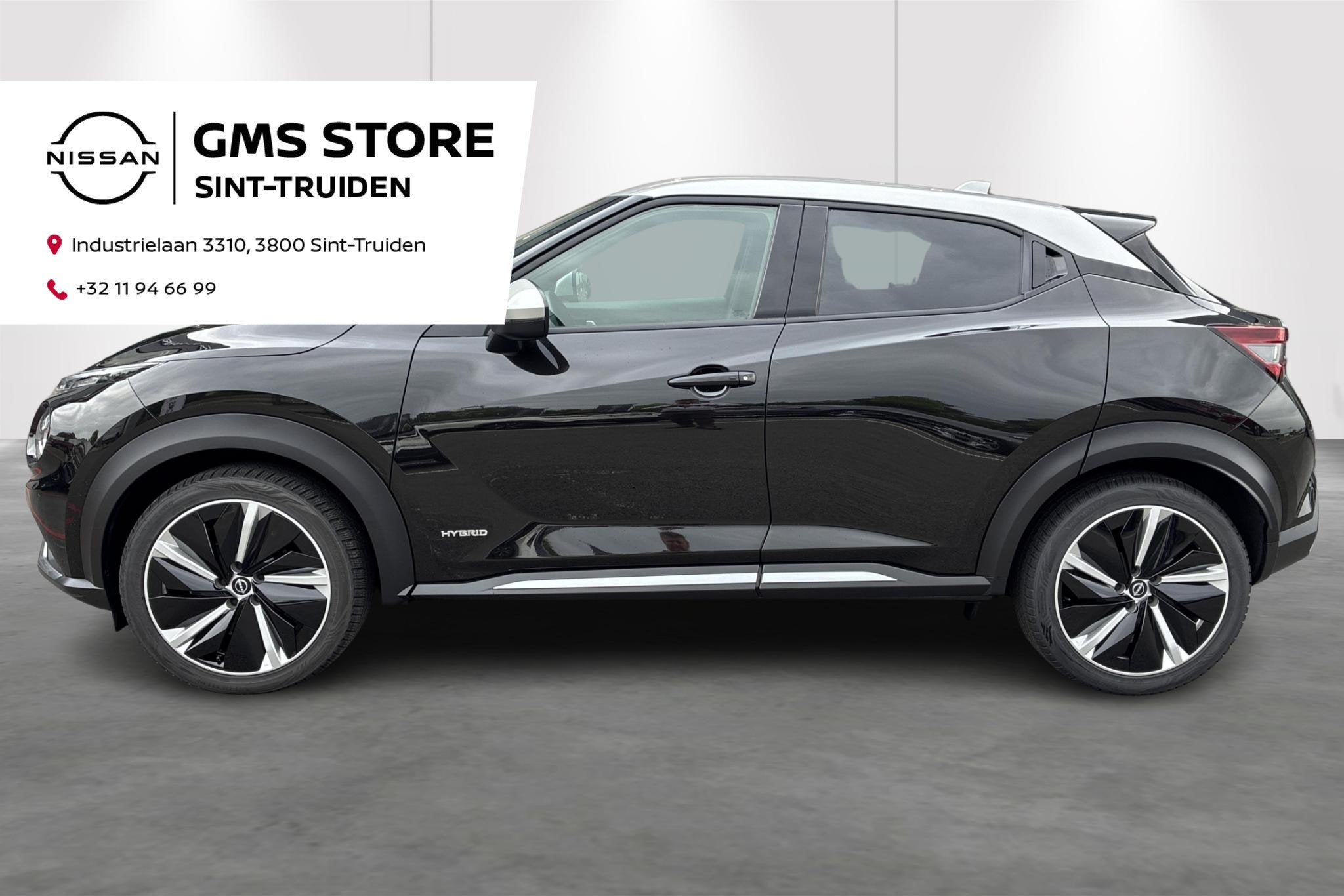 Nissan Juke 1.6 Hybrid 145 N-Design (automatique), Autos, Nissan, 145 ch, 750 kg, Entreprise, Noir