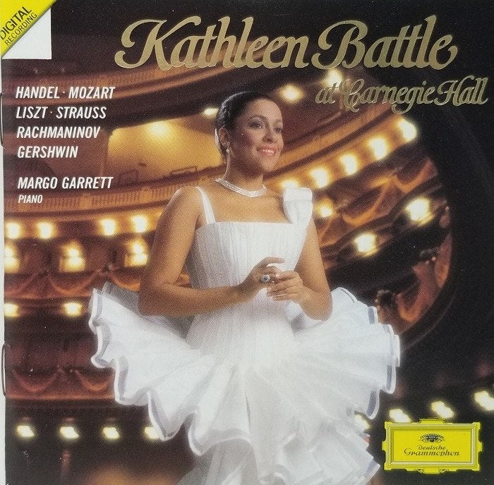 VENTE DU CD KATHLEEN BATTLE-Kathleen Battle at Carneg, Envoi