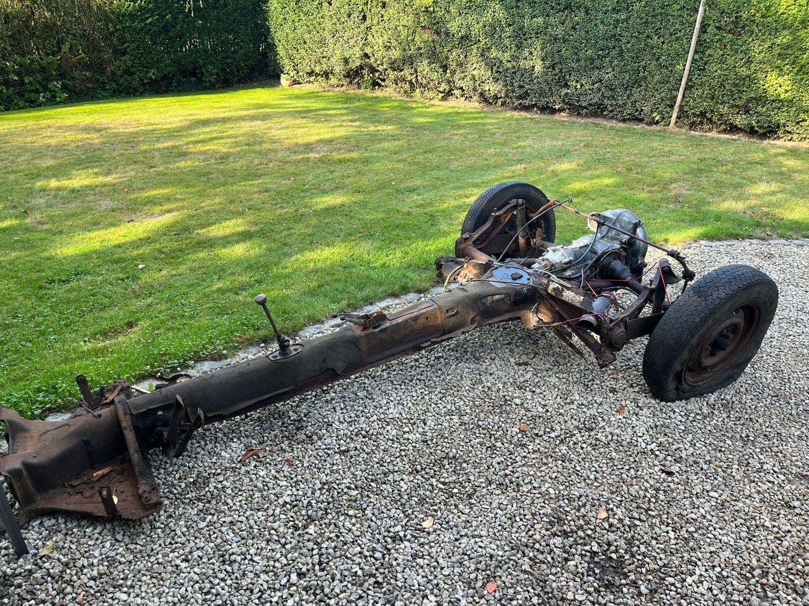 Chassis cox avec boite, Enlèvement