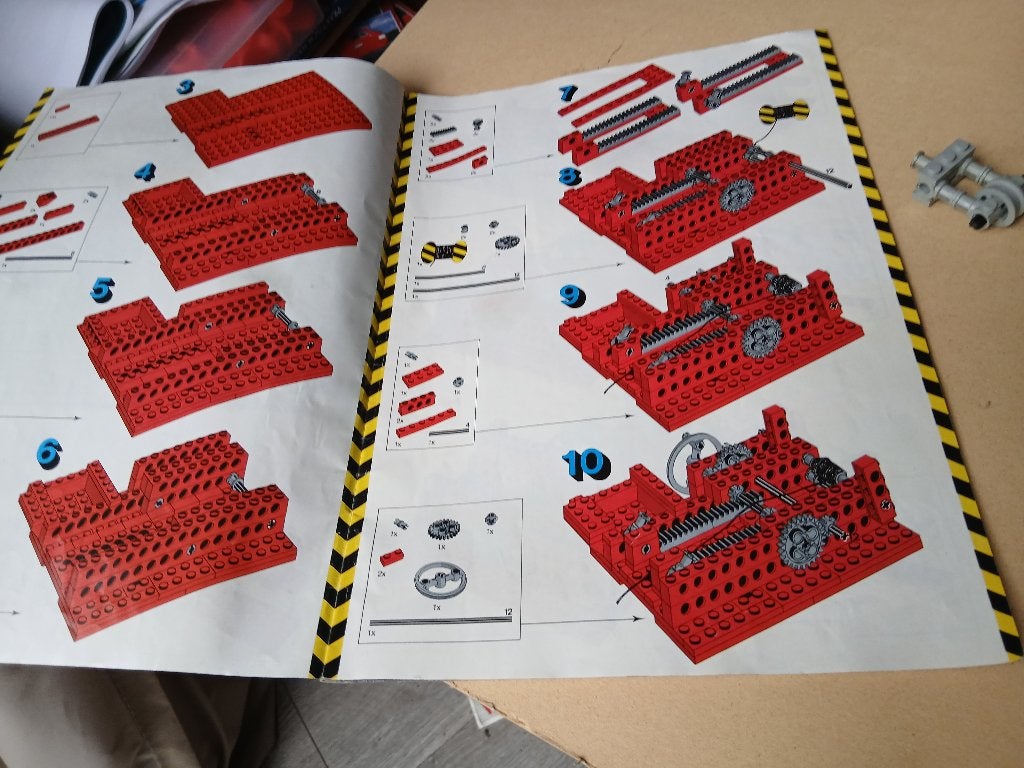 Lego technic vintage telescoopkraan 855, Kinderen en Baby's, Gebruikt, Lego, Ophalen of Verzenden, Technic
