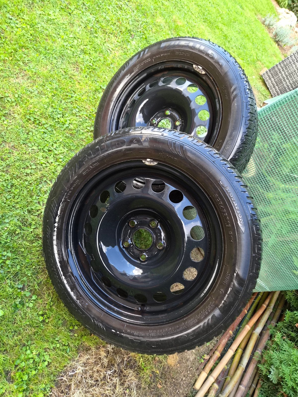 2 Pneus Hiver Fulda avec Jantes – 205/55 R16 91H (Opel Astr, Enlèvement, Utilisé