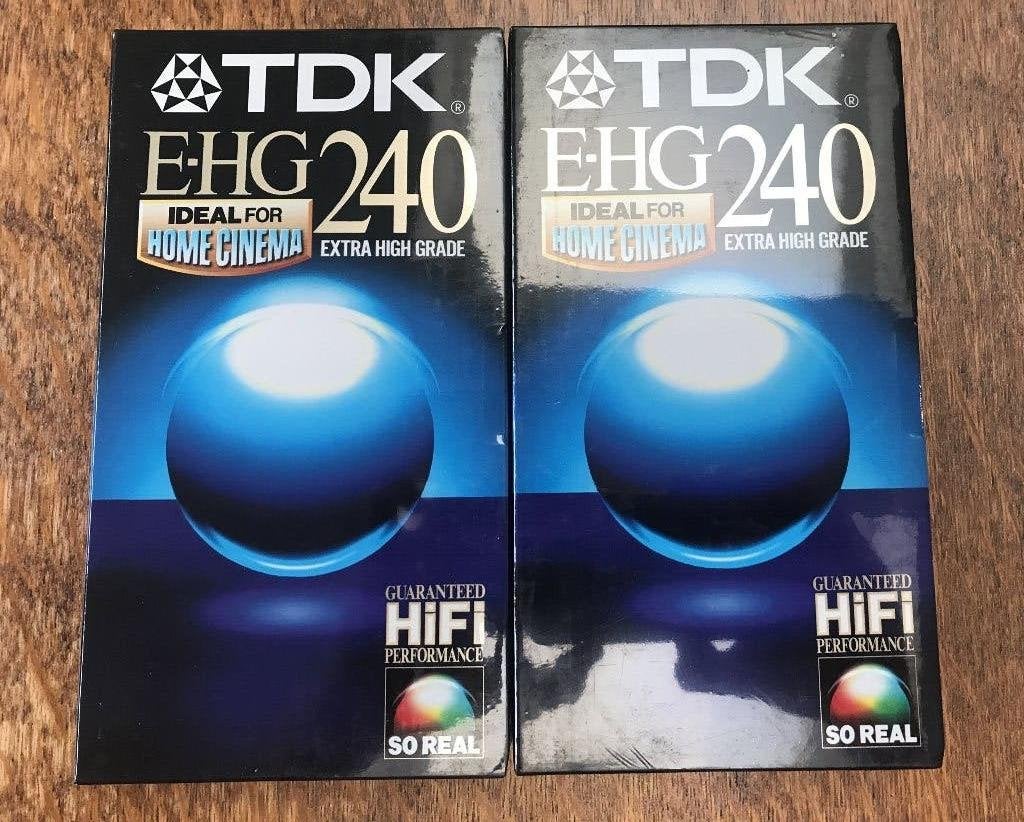 Lot 2 VHS vierges TDK E-HG240  Neuves sous blister, CD & DVD, Enlèvement ou Envoi, Tous les âges, Autres genres, Neuf, dans son emballage