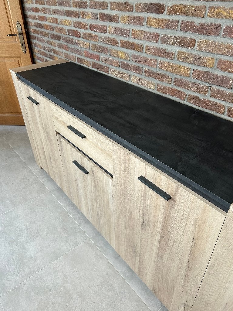 Set van 5 houten meubels, Ophalen, Zo goed als nieuw, Vijf personen of meer, Rechthoekig