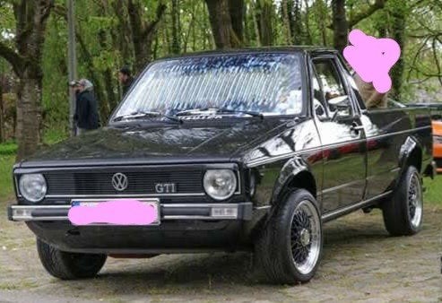 VW Caddy MK1 van 1991, Auto's, Stof, Volkswagen, Zwart, Handgeschakeld
