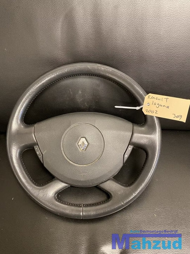 RENAULT LAGUNA 2 Stuurwiel stuur met airbag leer 2001-2007, Auto-onderdelen, Renault Group, Gebruikt, Contact.group@renault.com