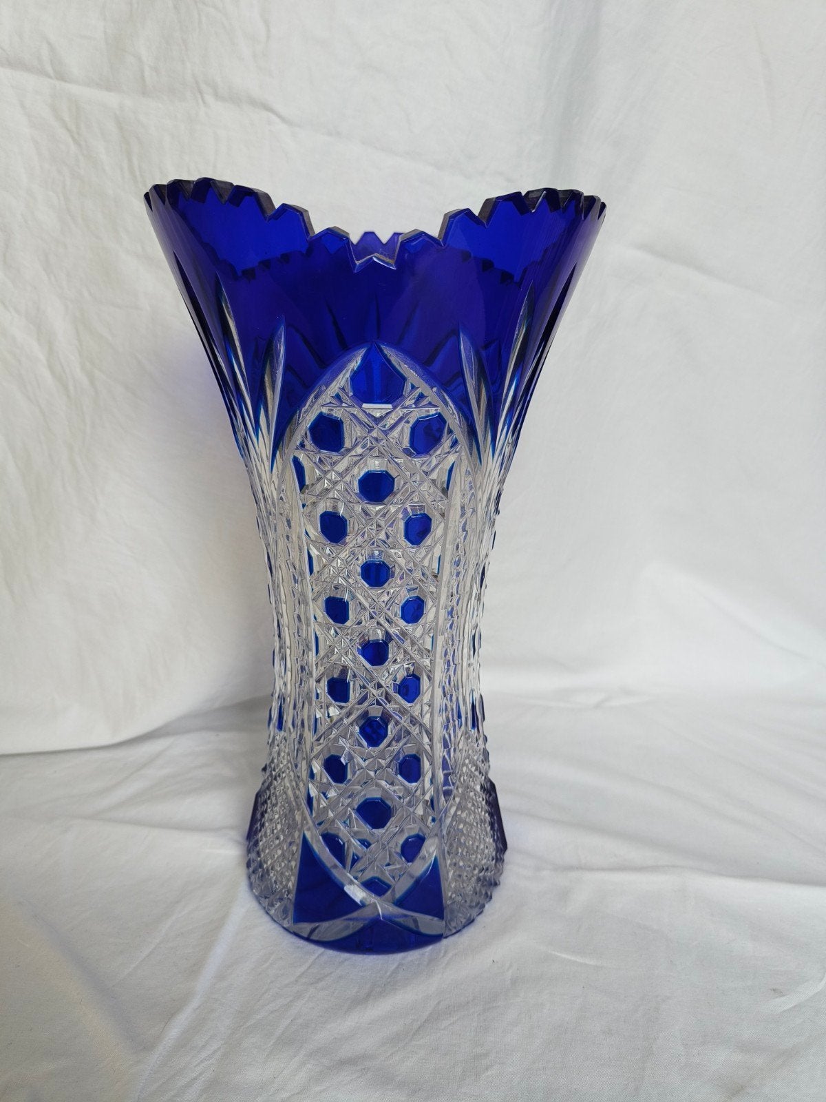 Poolse kristal blauw, Antiek en Kunst, Ophalen of Verzenden