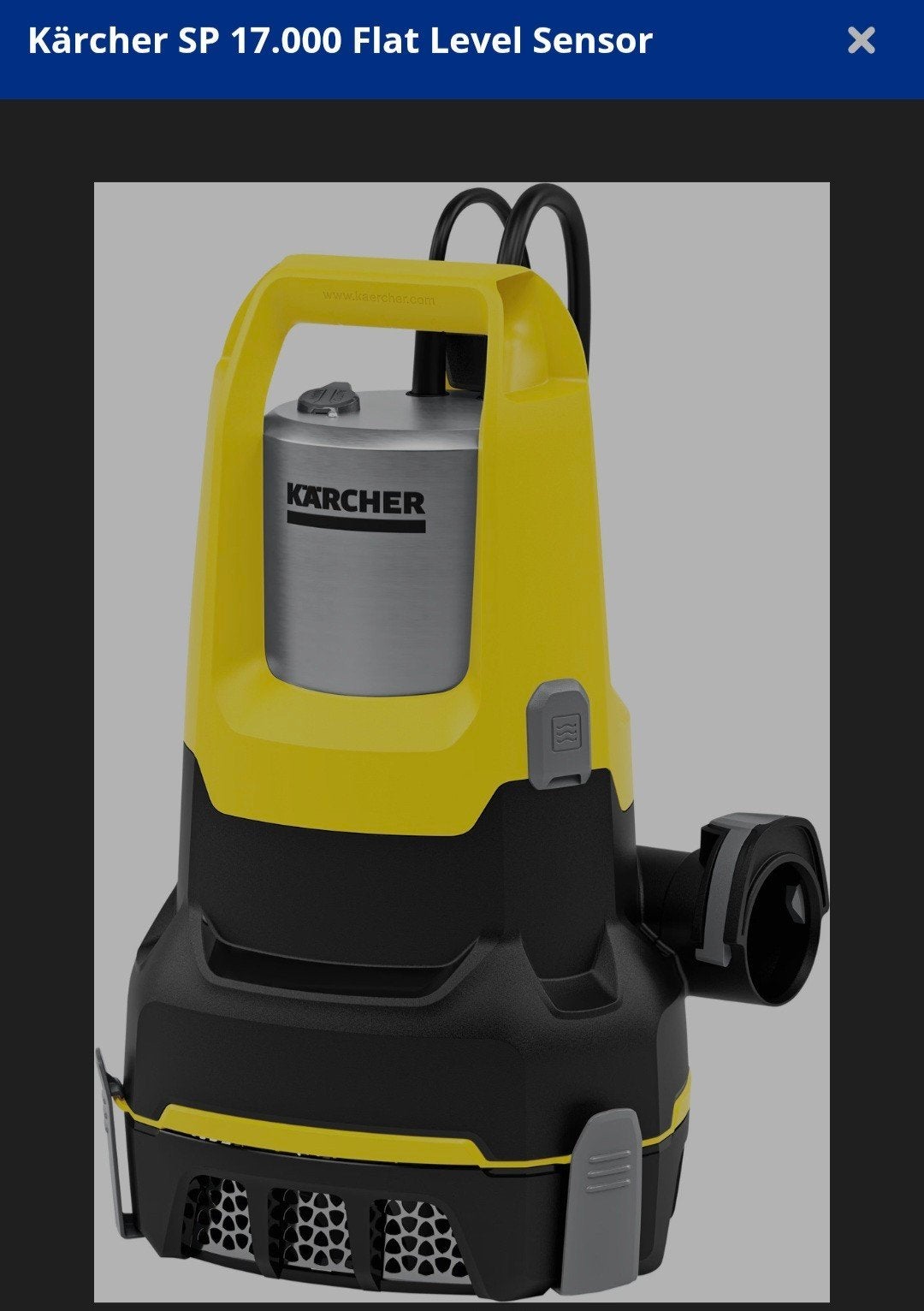 nieuw!  Karcher sp 17.000  pomp, Tuin en Terras, Ophalen of Verzenden