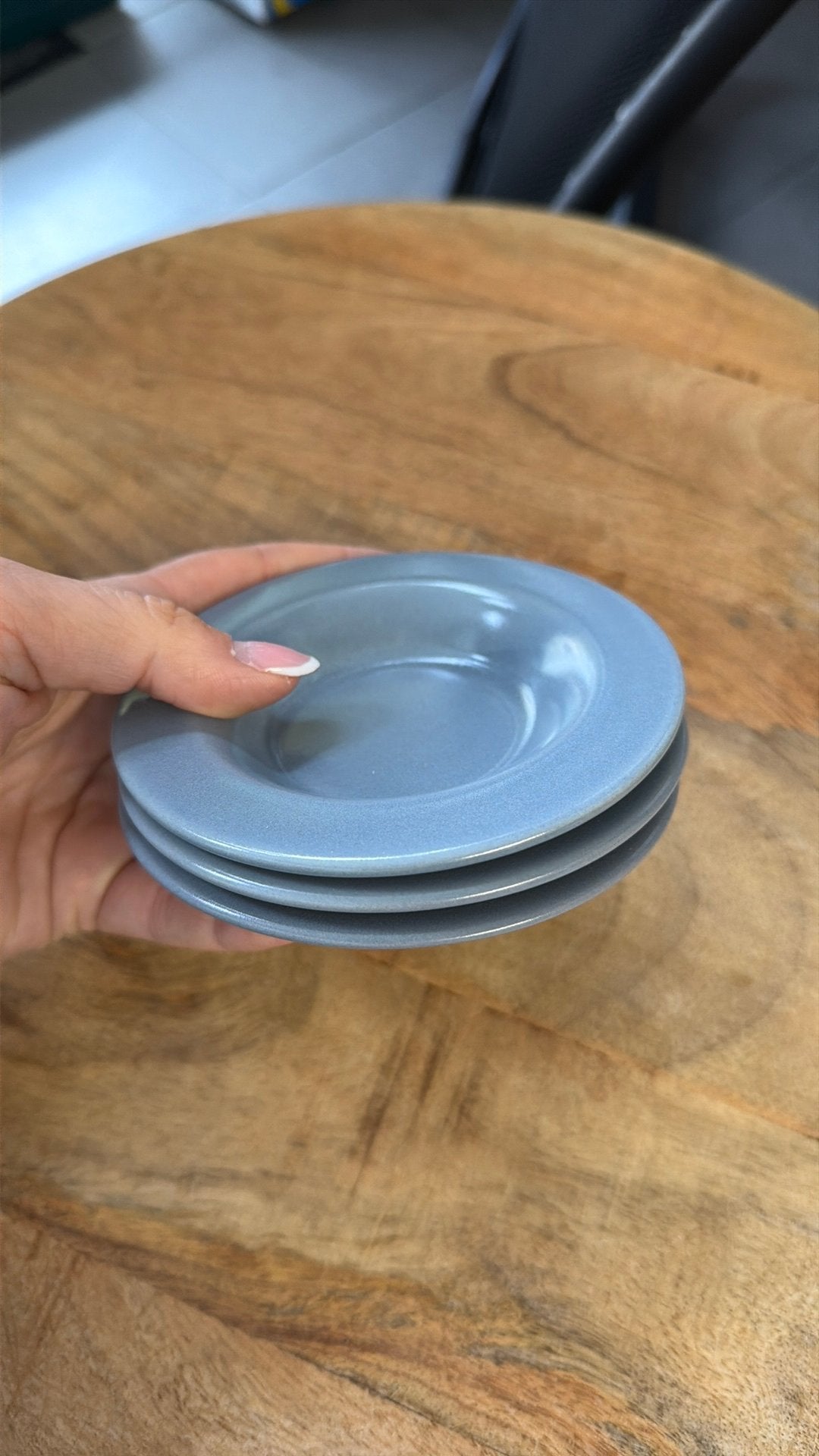 3 kleine blauwe bordjes ikea, Huis en Inrichting, Ophalen, Zo goed als nieuw