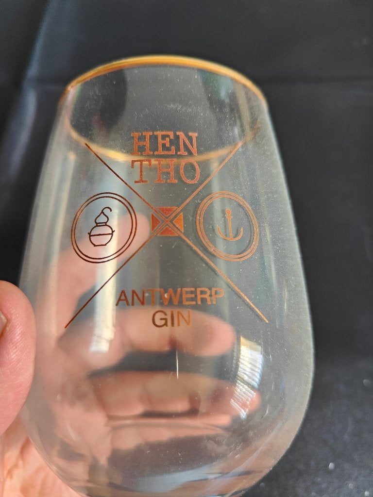 Hen Tho gin glas, Ophalen of Verzenden, Zo goed als nieuw, Overige typen