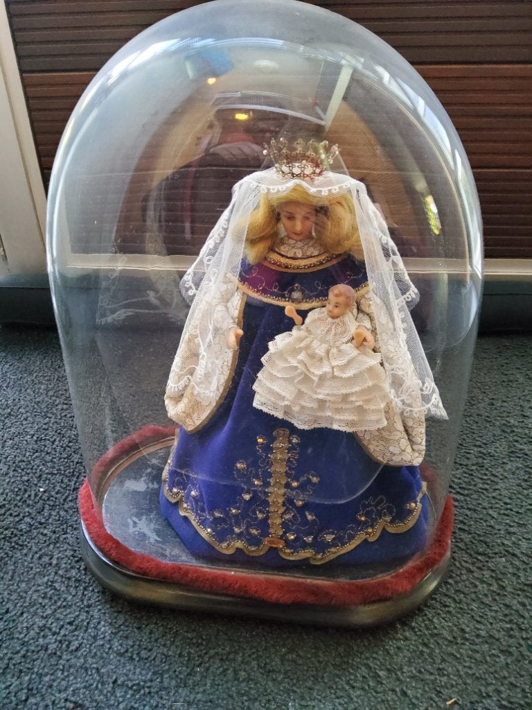 Cloche en verre avec ou sans Marie, Verre, Enlèvement, Utilisé, Avec décoration incluse
