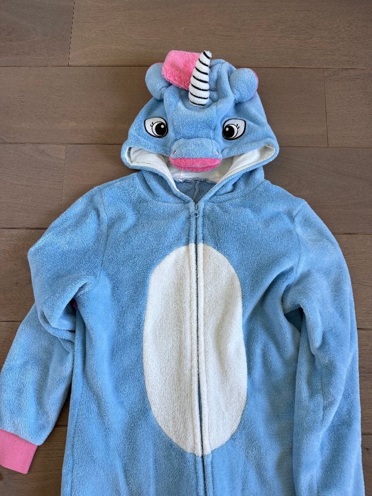 Leuke onesie unicorn, Kinderen en Baby's, Kinderkleding | Maat 158, Nacht- of Onderkleding, Meisje, Ophalen of Verzenden, Zo goed als nieuw