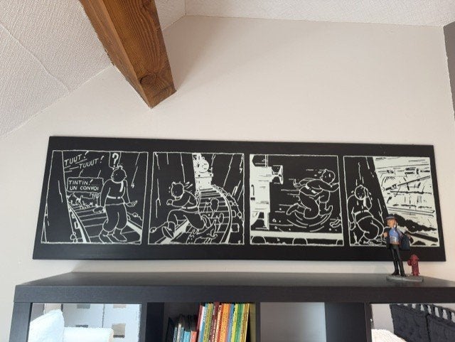 Tintin Plaque émaillée soviets années 80, Collections, Collections Autre, Enlèvement, Comme neuf