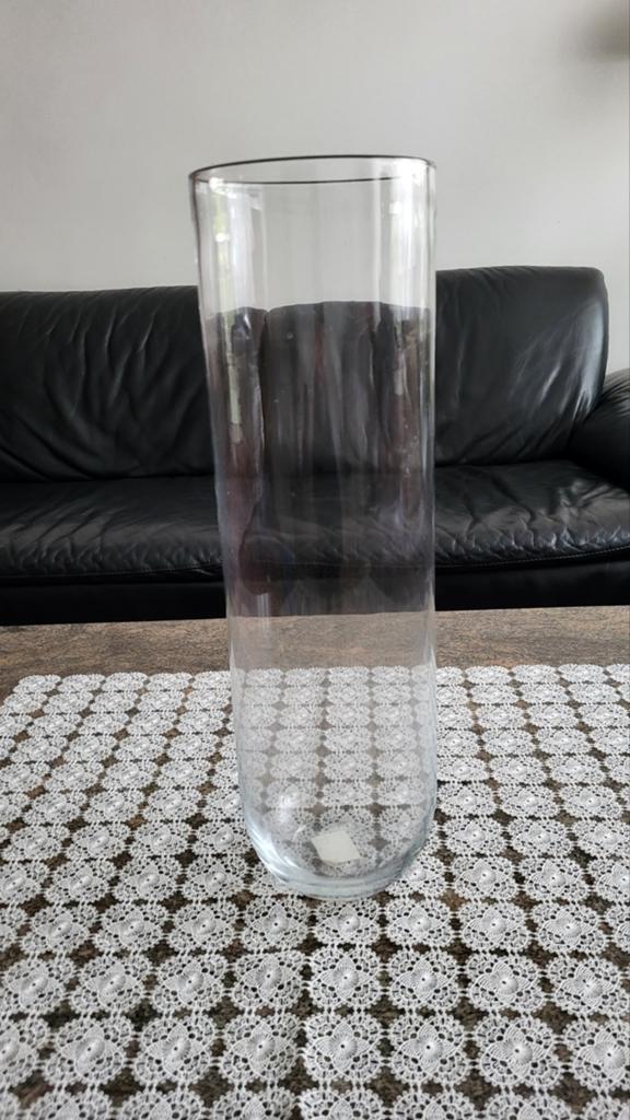 Grand vase en verre (hauteur 50 cm), Enlèvement ou Envoi